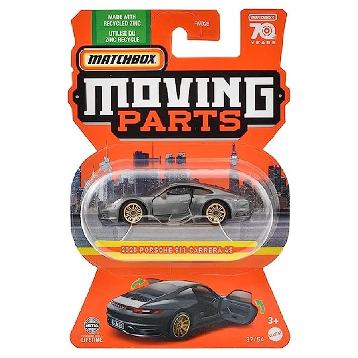 Matchbox Moving Parts 2020 Porsche 911 Carrera 4S
