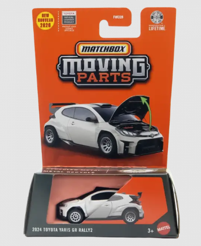 Matchbox Moving Parts 2024 Toyota Yaris GR Rally2 FWD28 - JHV36