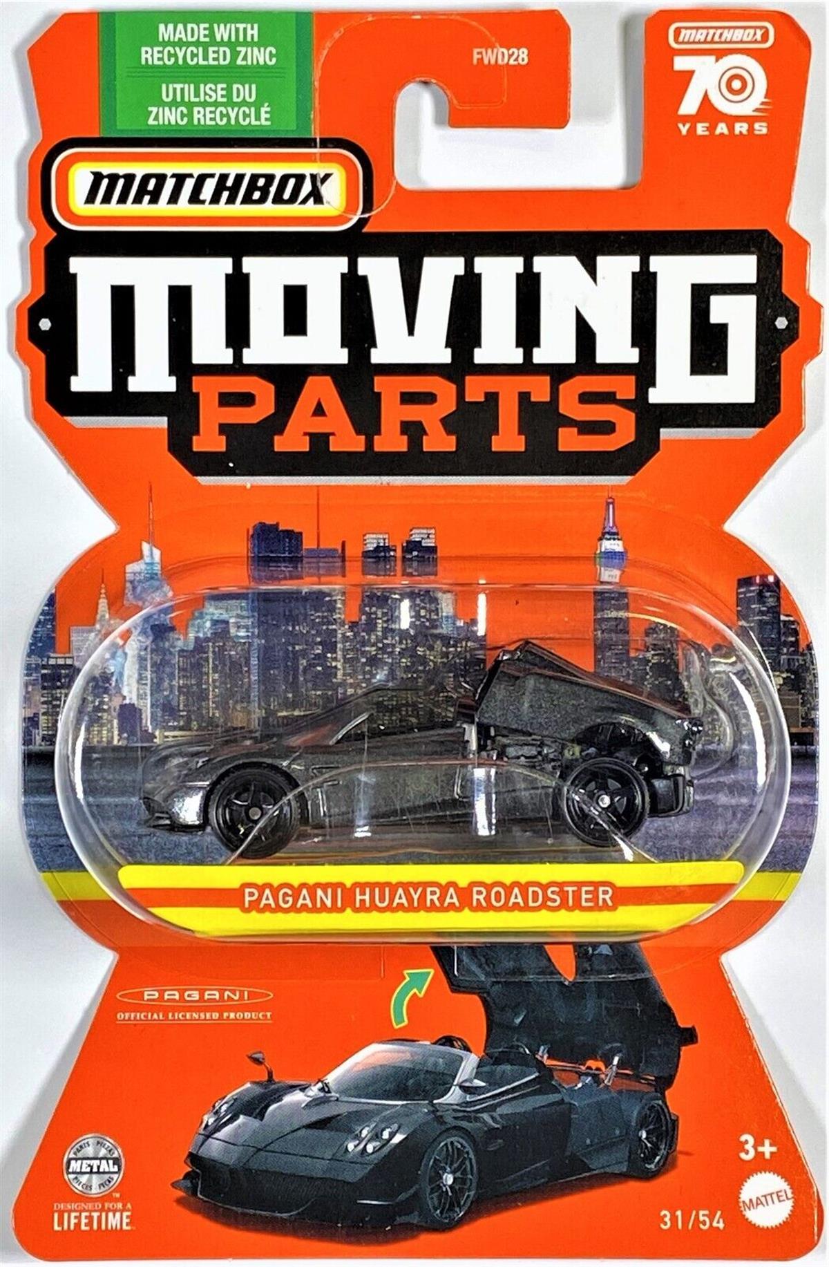 Matchbox Moving Parts Pagani Huayra Roadster 
