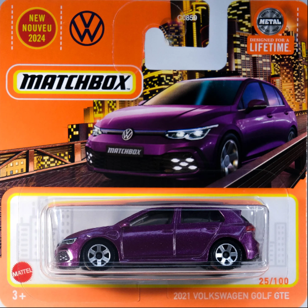 Matchbox Tekli Arabalar 2021 Volkswagen Golf GTE