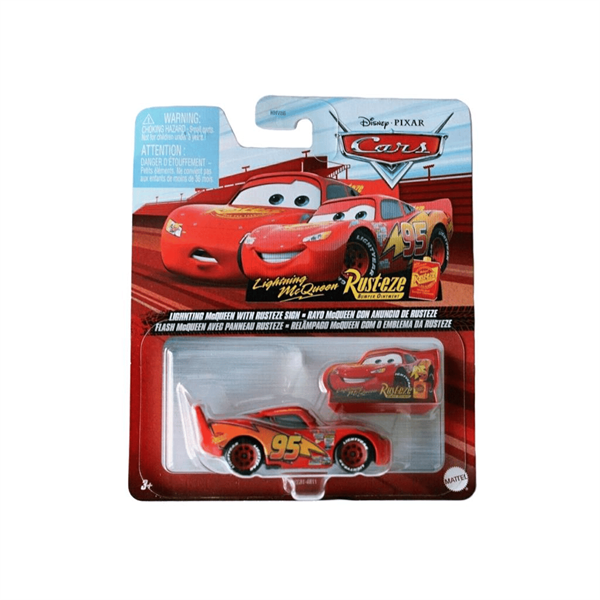 Disney Cars 1/64 Lightning McQueen With Rusteze Sign GCC81