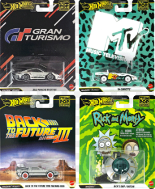 Hot Wheels Pop Culture Premium Arabalar 4'lü Set HXD63-979P