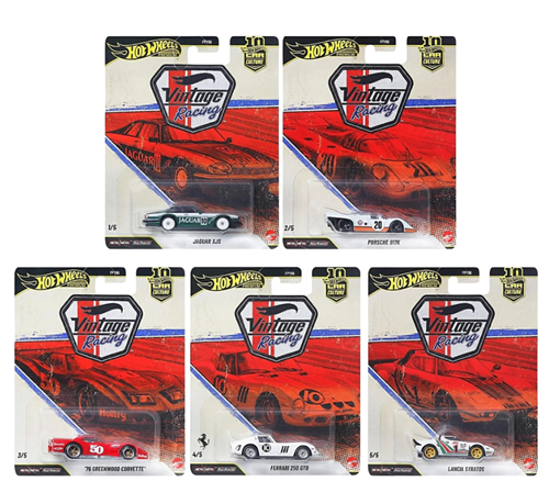 Hot Wheels Premium Vintage Racing Beşli Araba Seti FPY86 - 979T