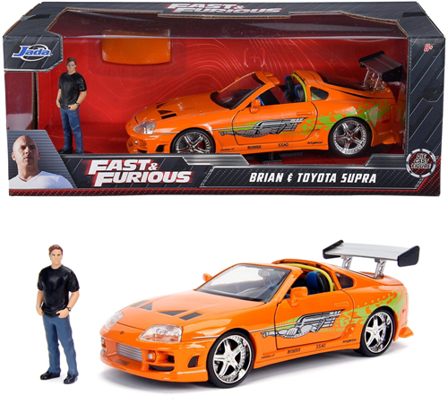 Jada Fast&Furious Temalı 1995 Toyota Supra 1:24 Model Araba & Brian