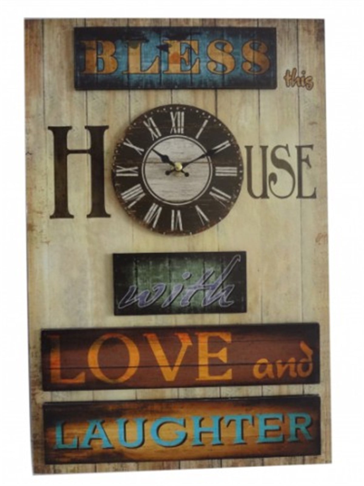 Ahşap Retro Duvar Saati 