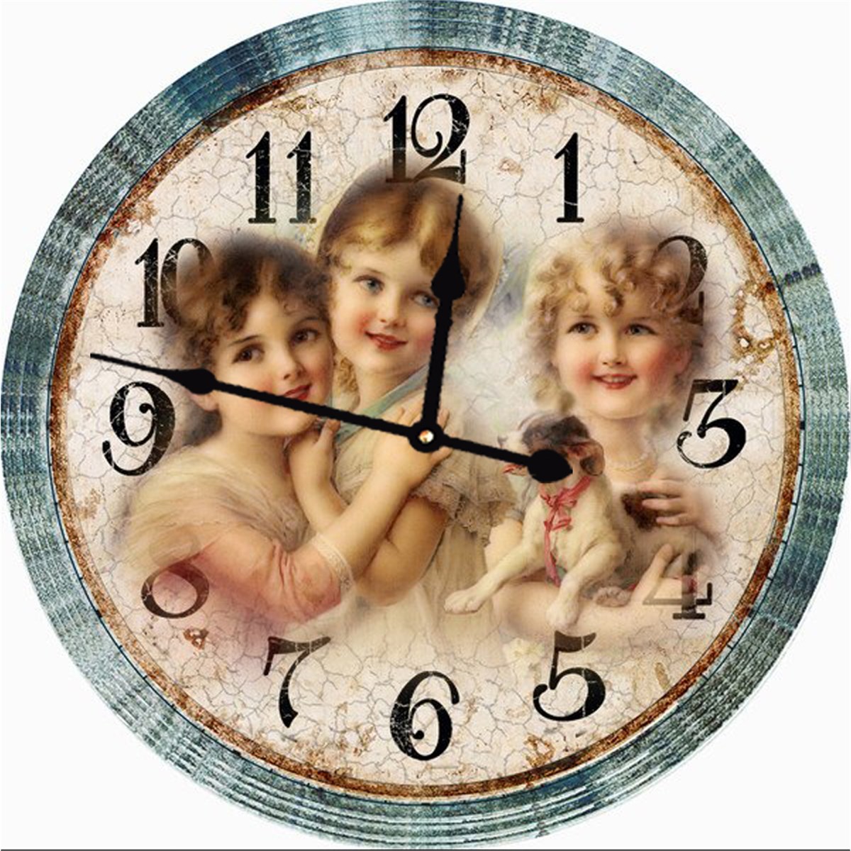 Ahşap Retro Duvar Saati 