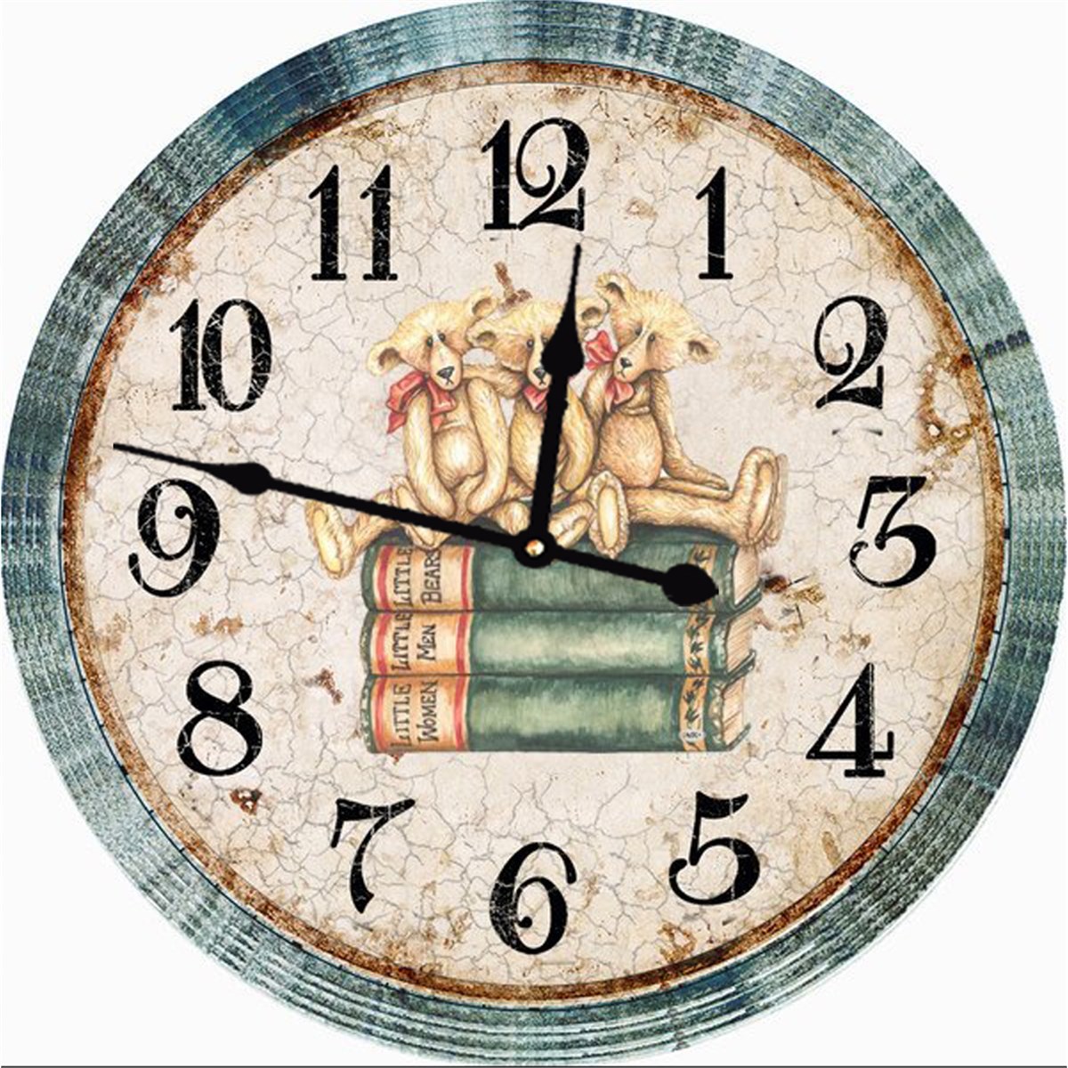 Ahşap Retro Duvar Saati 