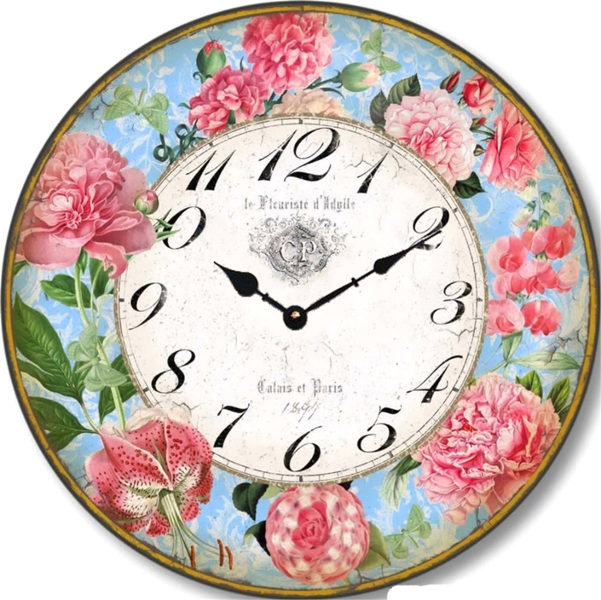 Ahşap Retro Duvar Saati 