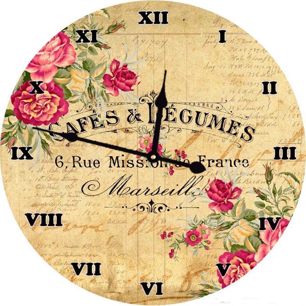 Ahşap Retro Duvar Saati 