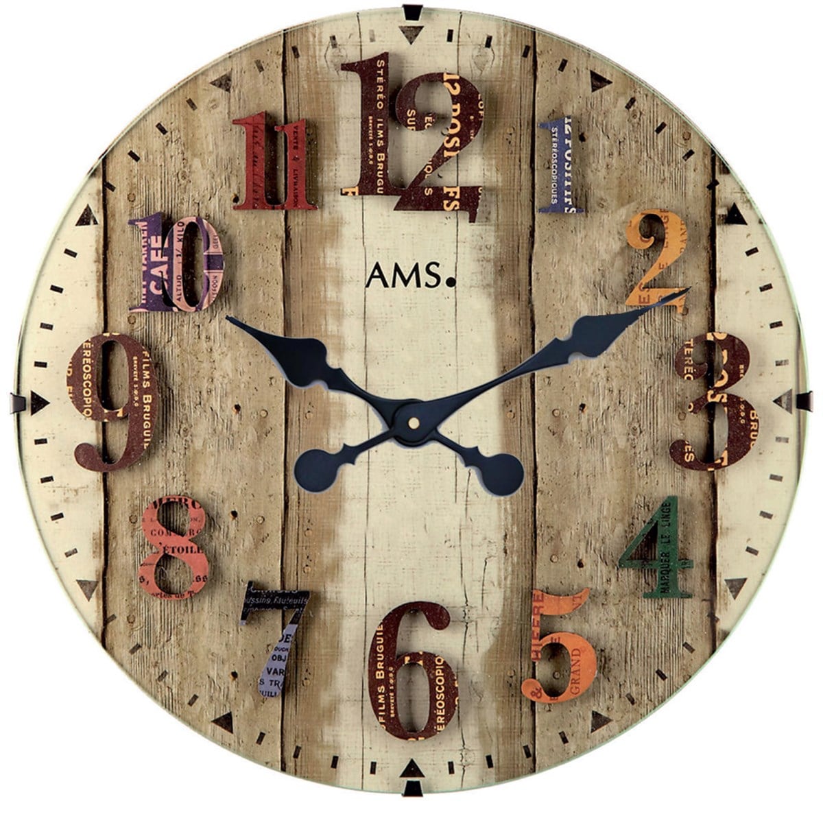 Ahşap Retro Duvar Saati