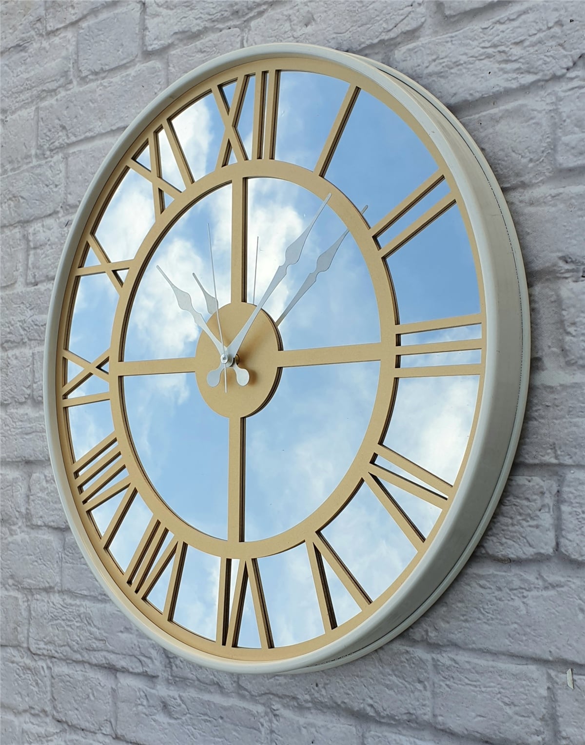 Markakanvas Metal Kasa AYNALI Duvar Saati  ( Çap 50 cm -Çap 80 cm )