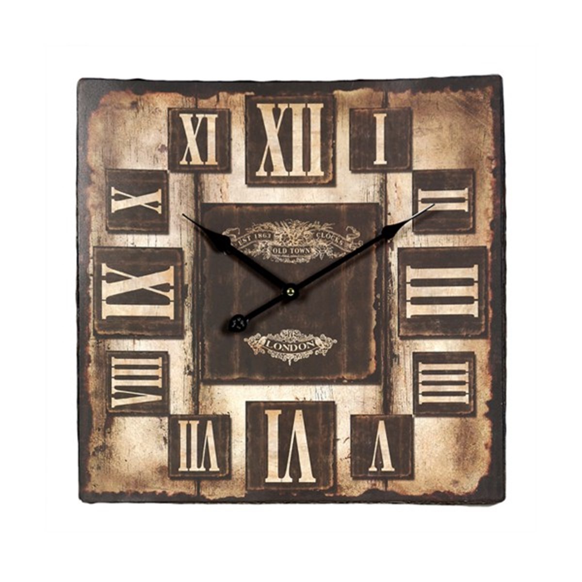 Ahşap Retro Duvar Saati 