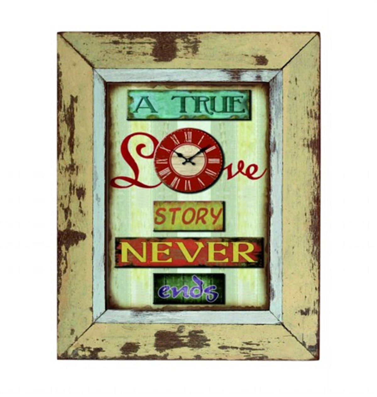 Ahşap Retro Duvar Saati 