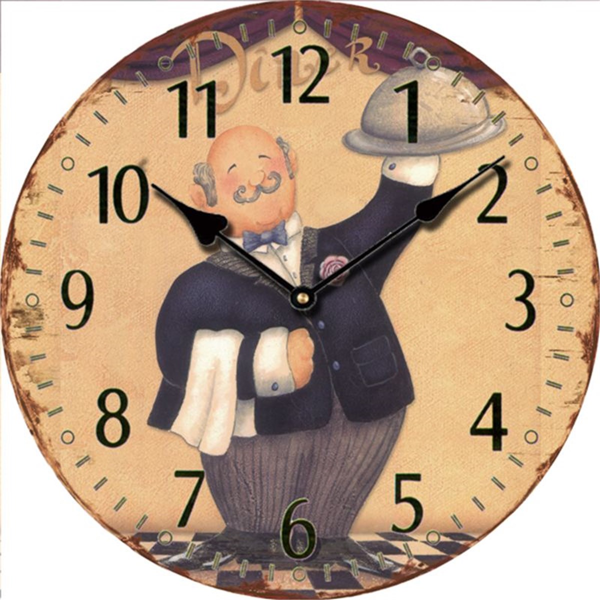 Ahşap Retro Duvar Saati 