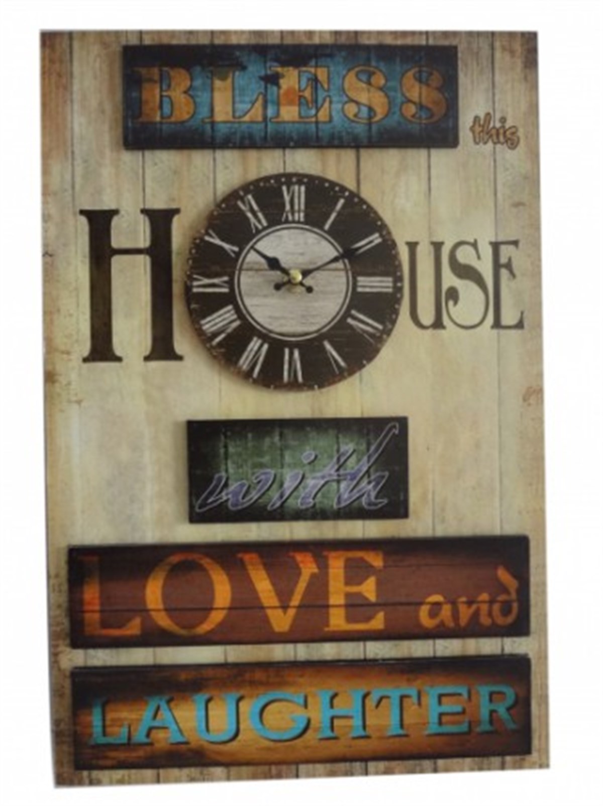 Ahşap Retro Duvar Saati 