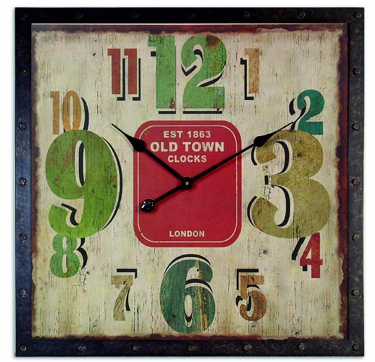 Ahşap Retro Duvar Saati 