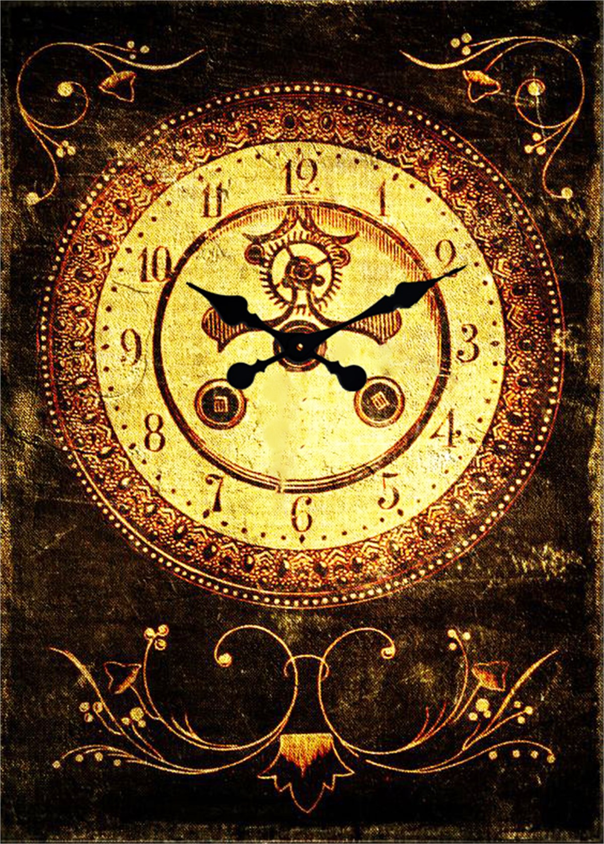 Ahşap Retro Duvar Saati 