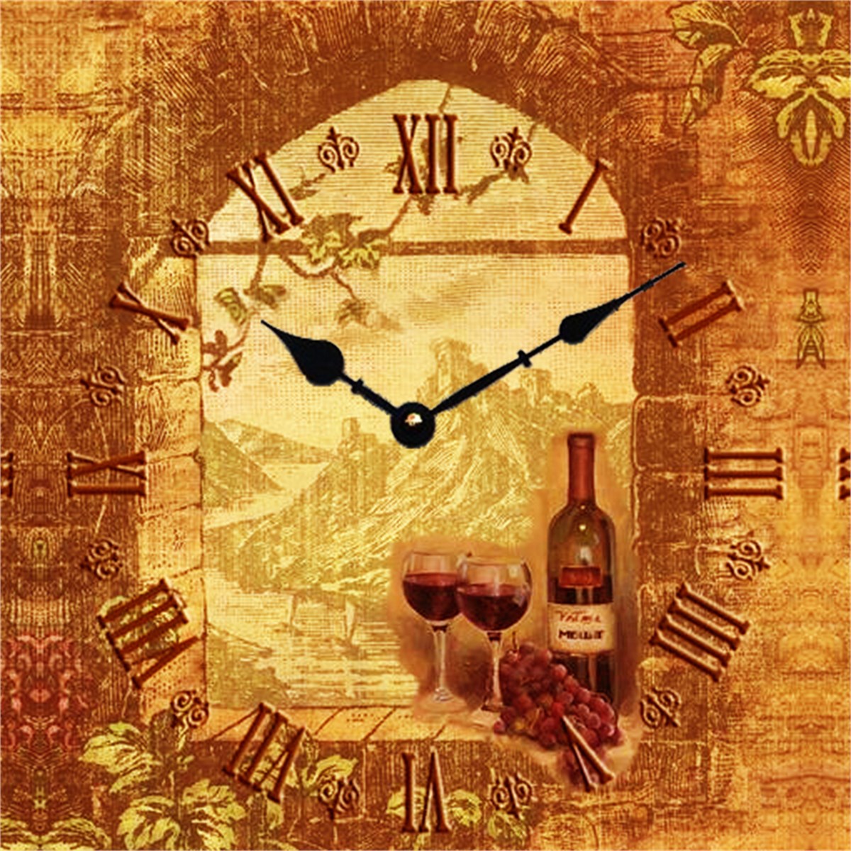 Ahşap Retro Duvar Saati 