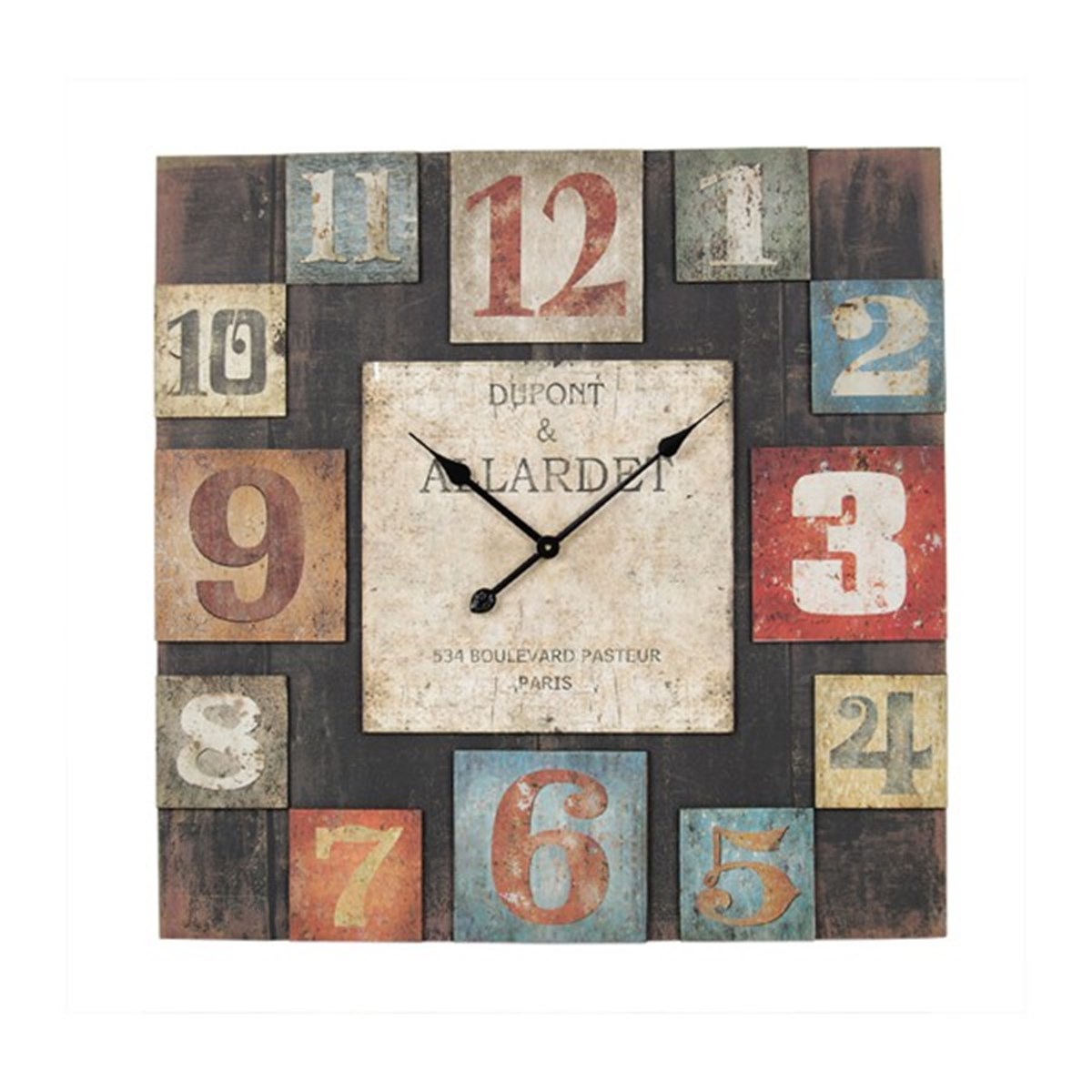 Ahşap Retro Duvar Saati 