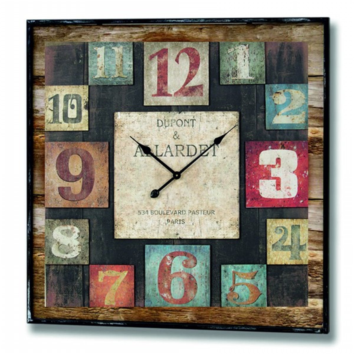 Ahşap Retro Duvar Saati 