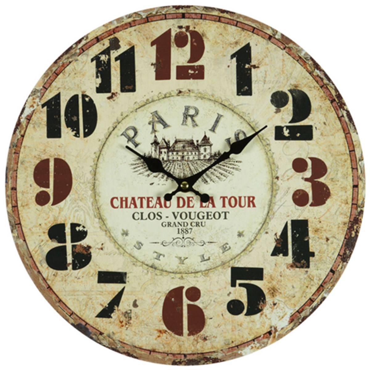 Ahşap Retro Duvar Saati 