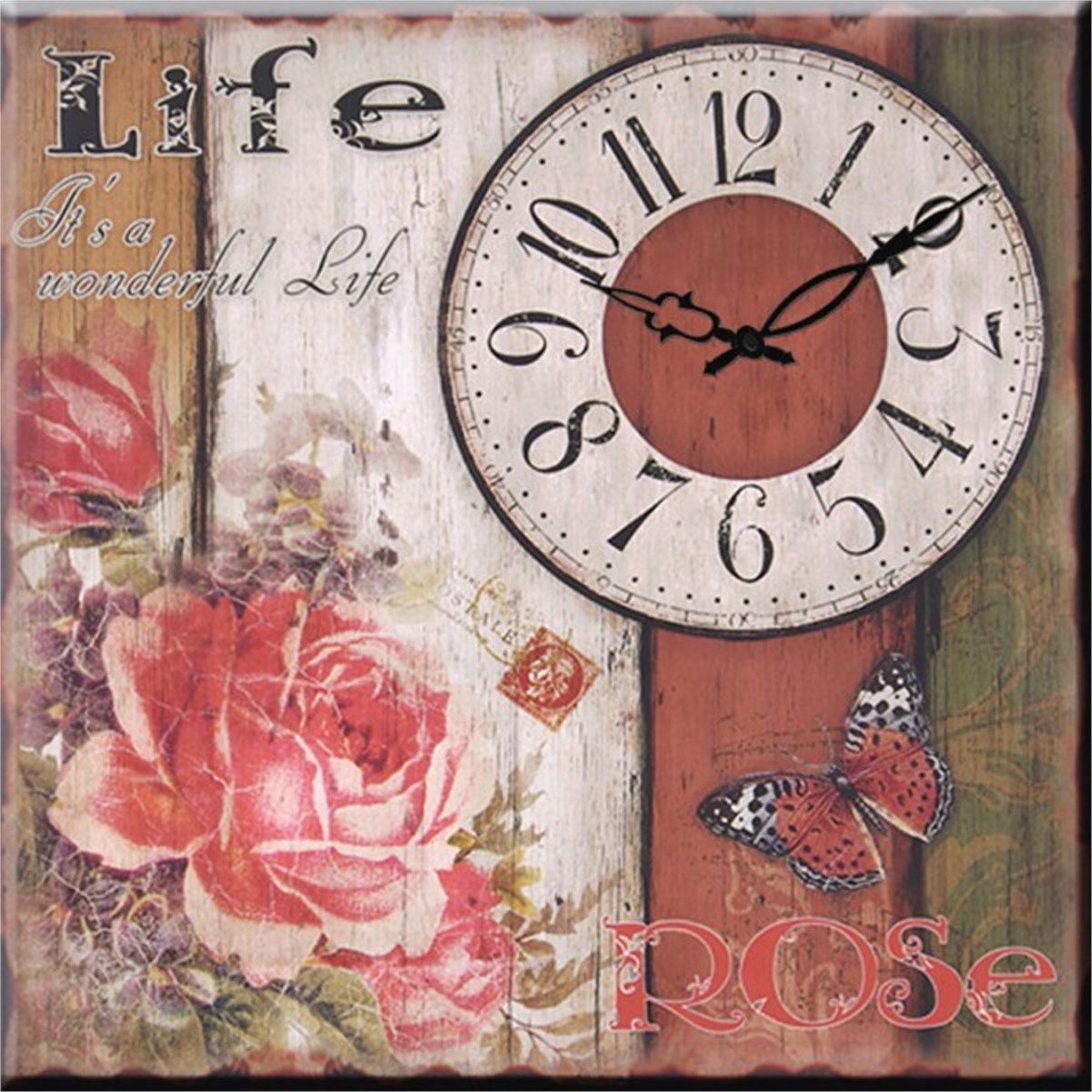 Ahşap Retro Duvar Saati 