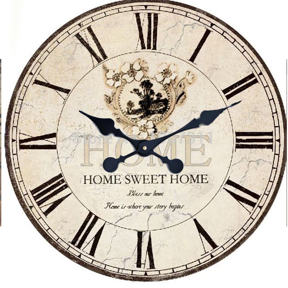 Ahşap Retro Duvar Saati 