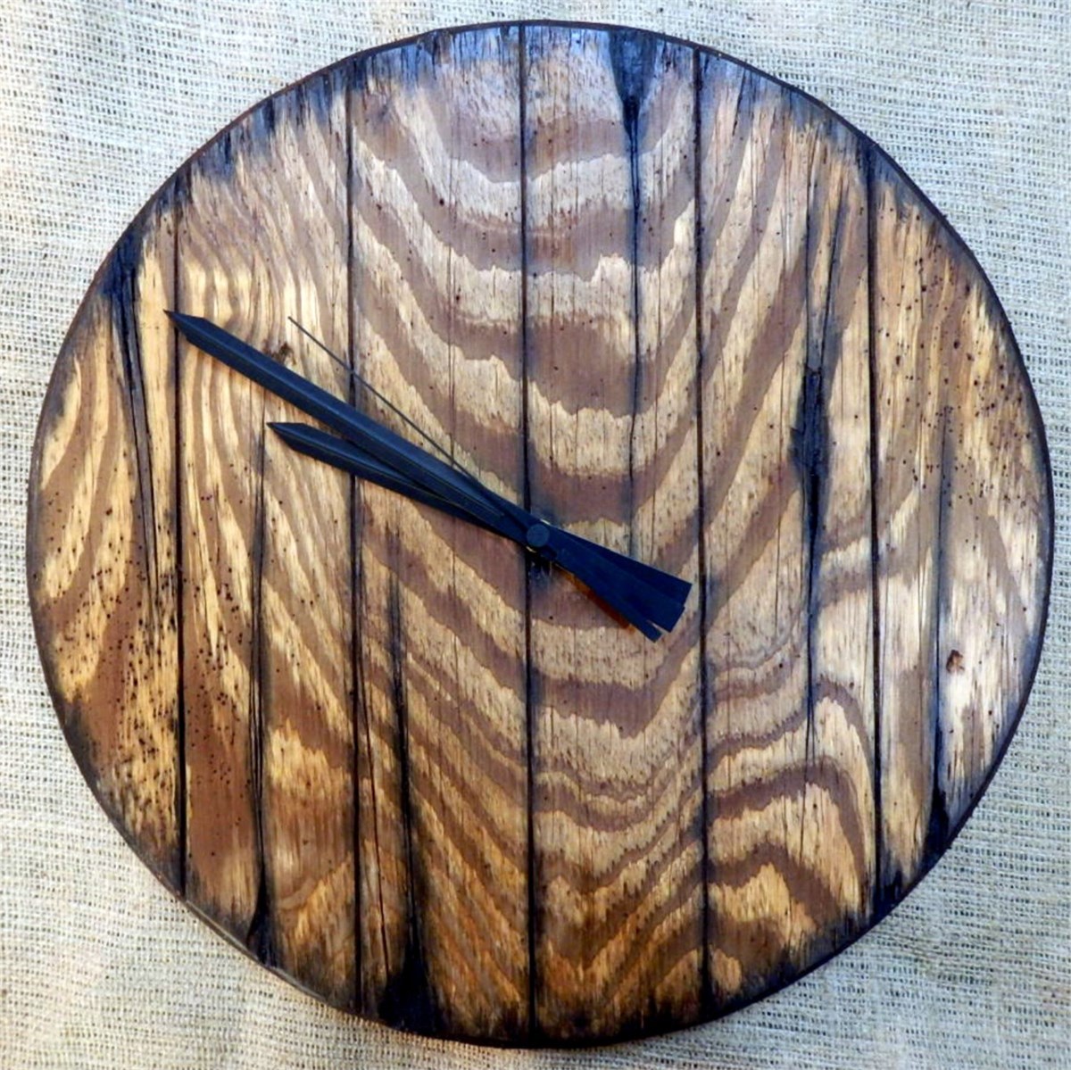 Ahşap Retro Duvar Saati 