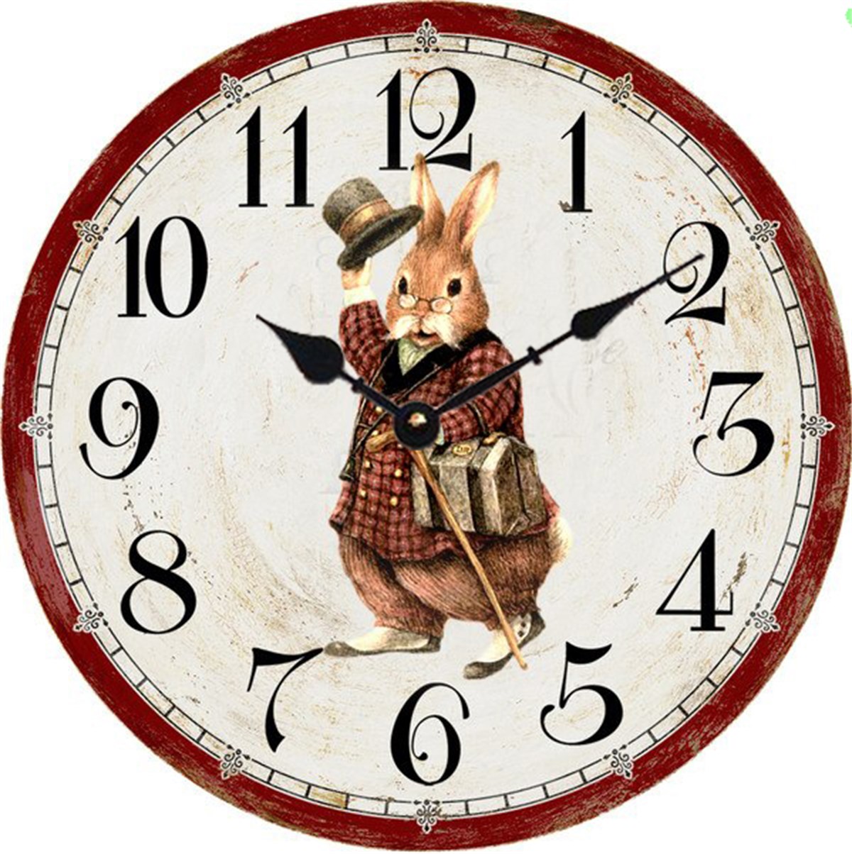 Ahşap Retro Duvar Saati 