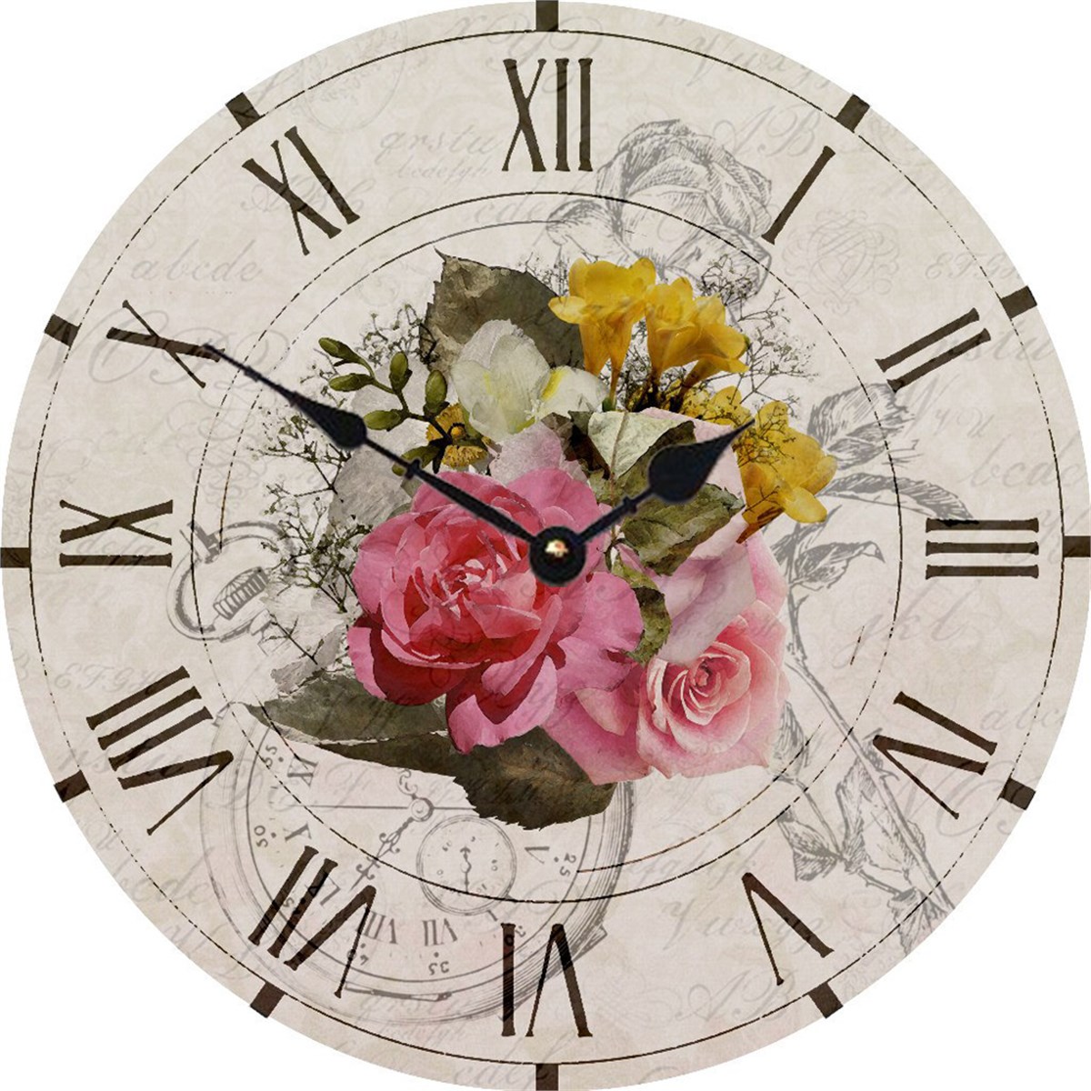 Ahşap Retro Duvar Saati 