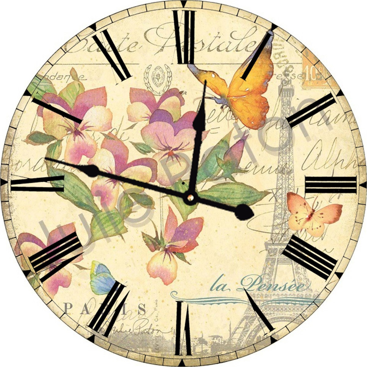 Ahşap Retro Duvar Saati 