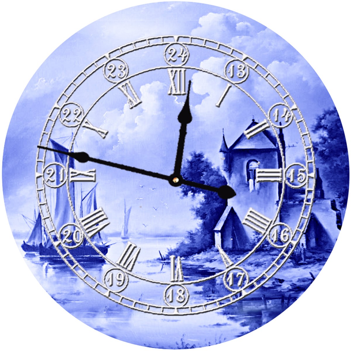 Ahşap Retro Duvar Saati 