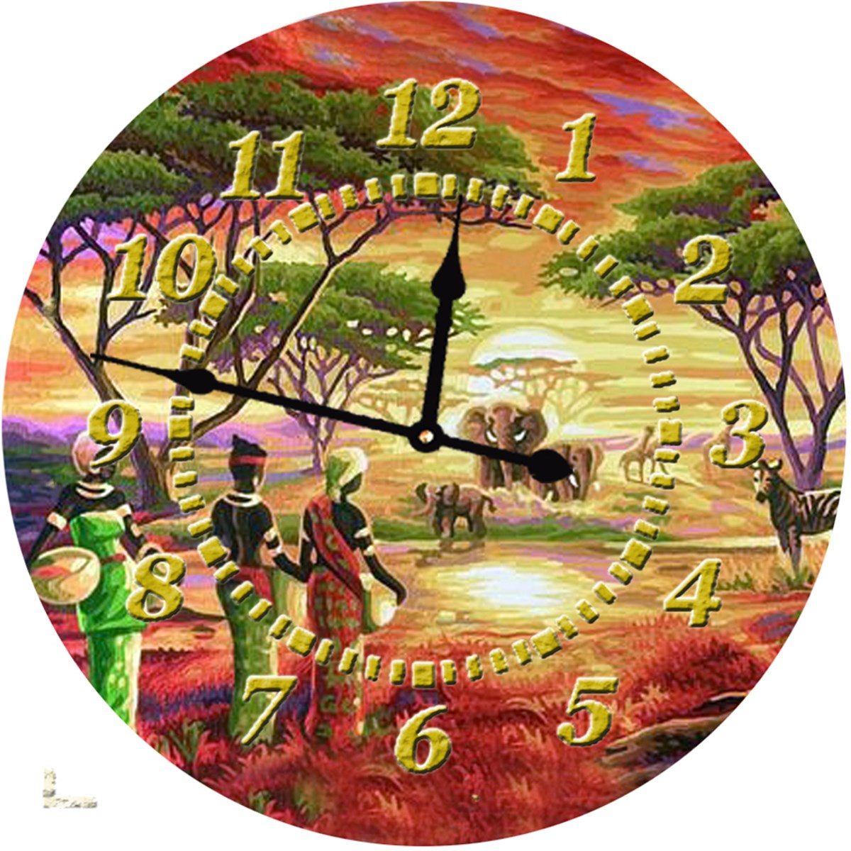 Ahşap Retro Duvar Saati 