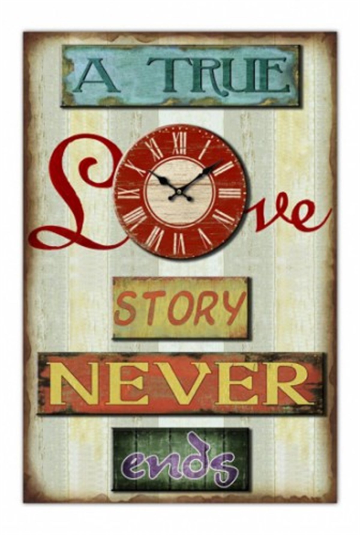 Ahşap Retro Duvar Saati 