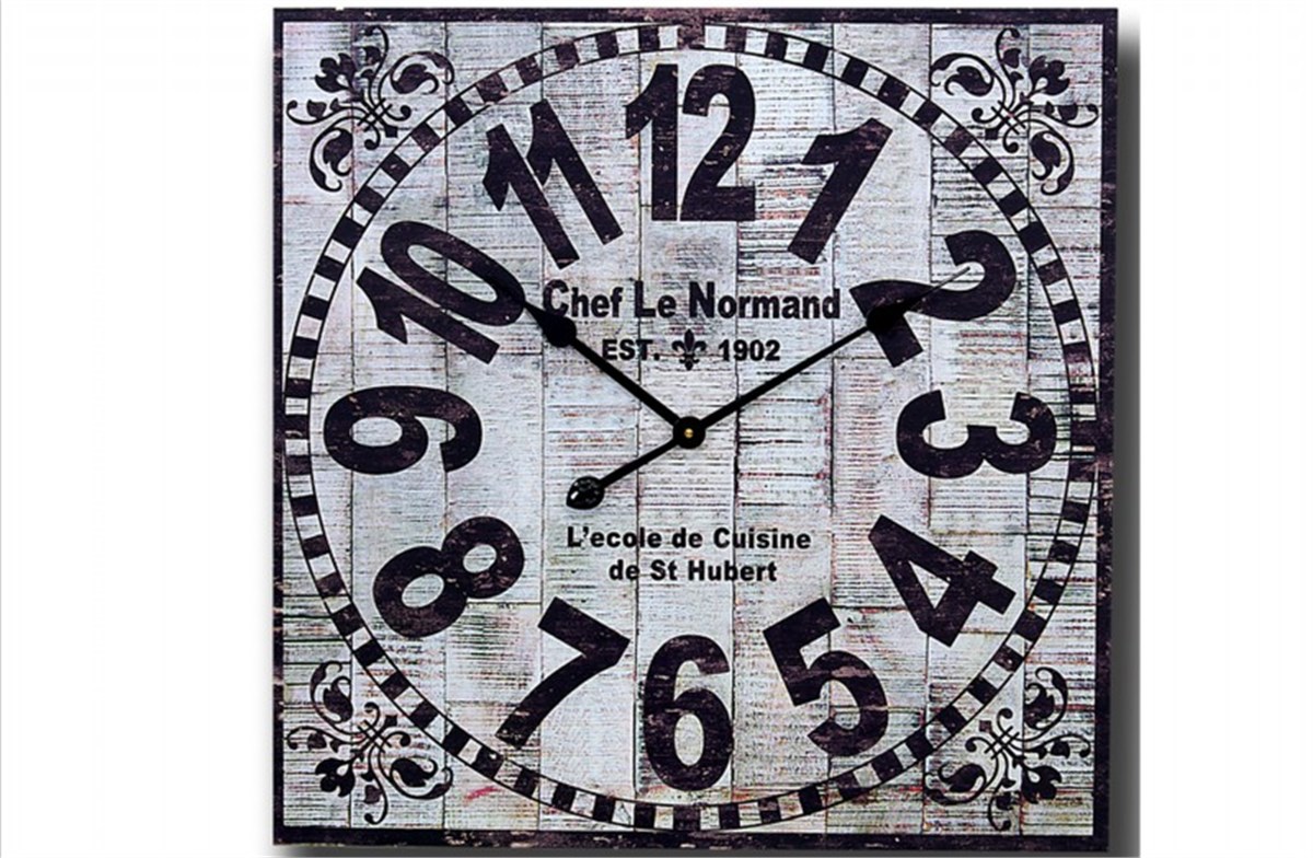 Ahşap Retro Duvar Saati 