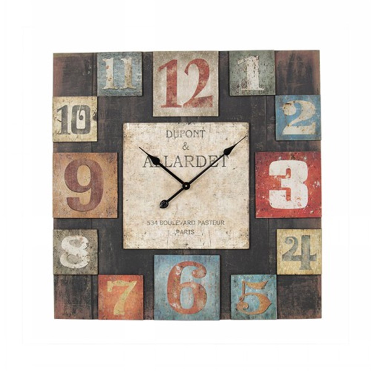 Ahşap Retro Duvar Saati 