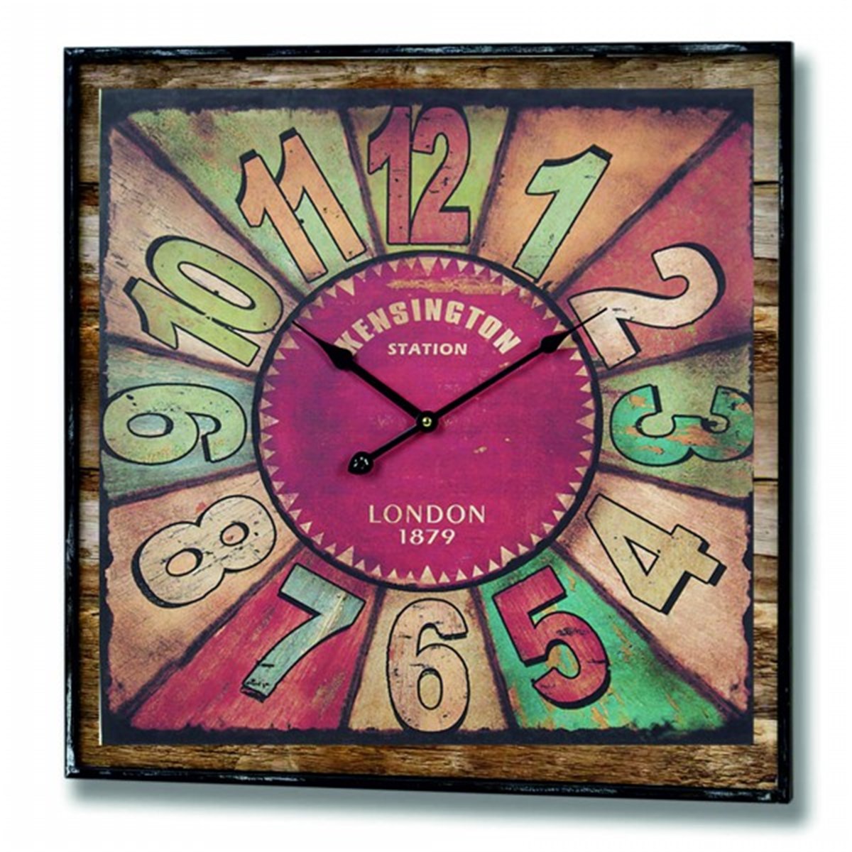 Ahşap Retro Duvar Saati 