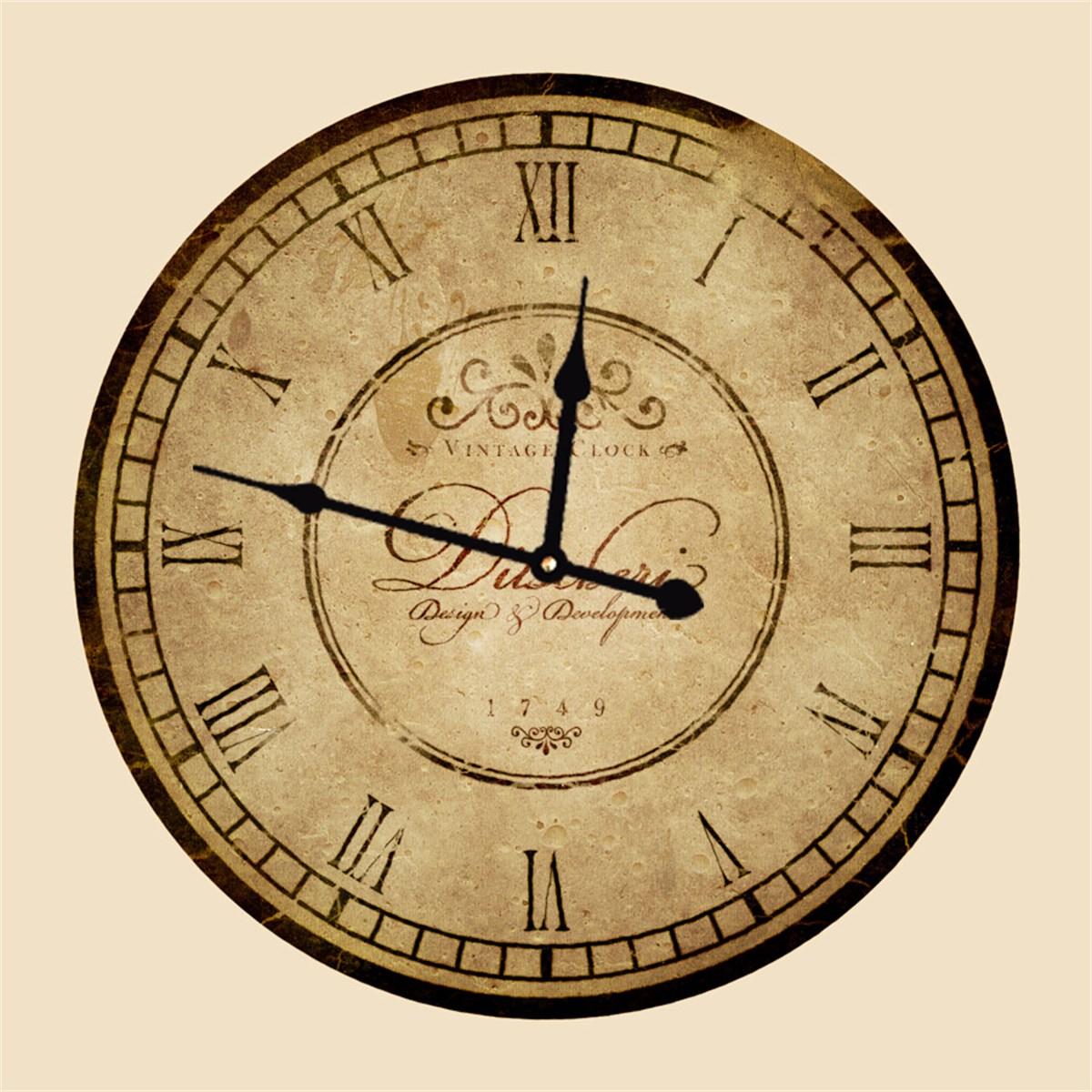 Ahşap Retro Duvar Saati 