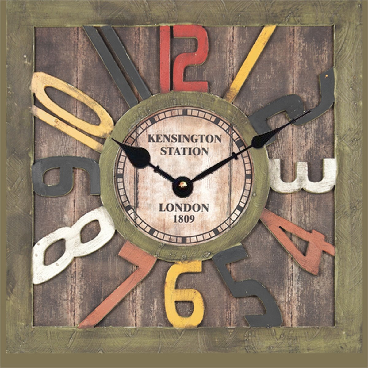 Ahşap Retro Duvar Saati 