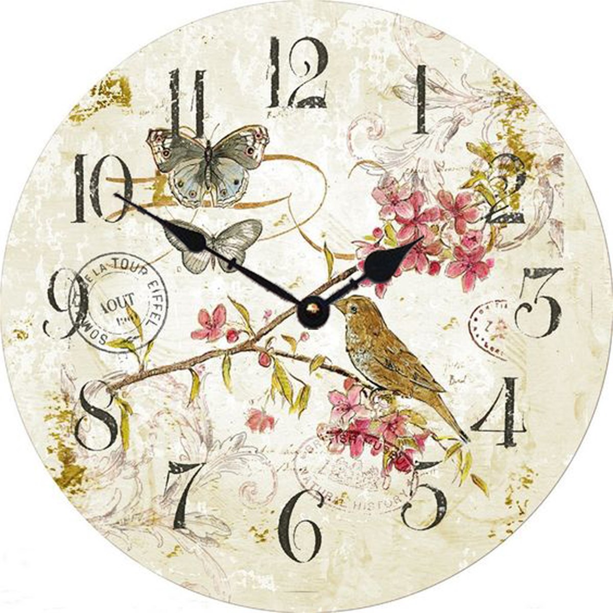 Ahşap Retro Duvar Saati 