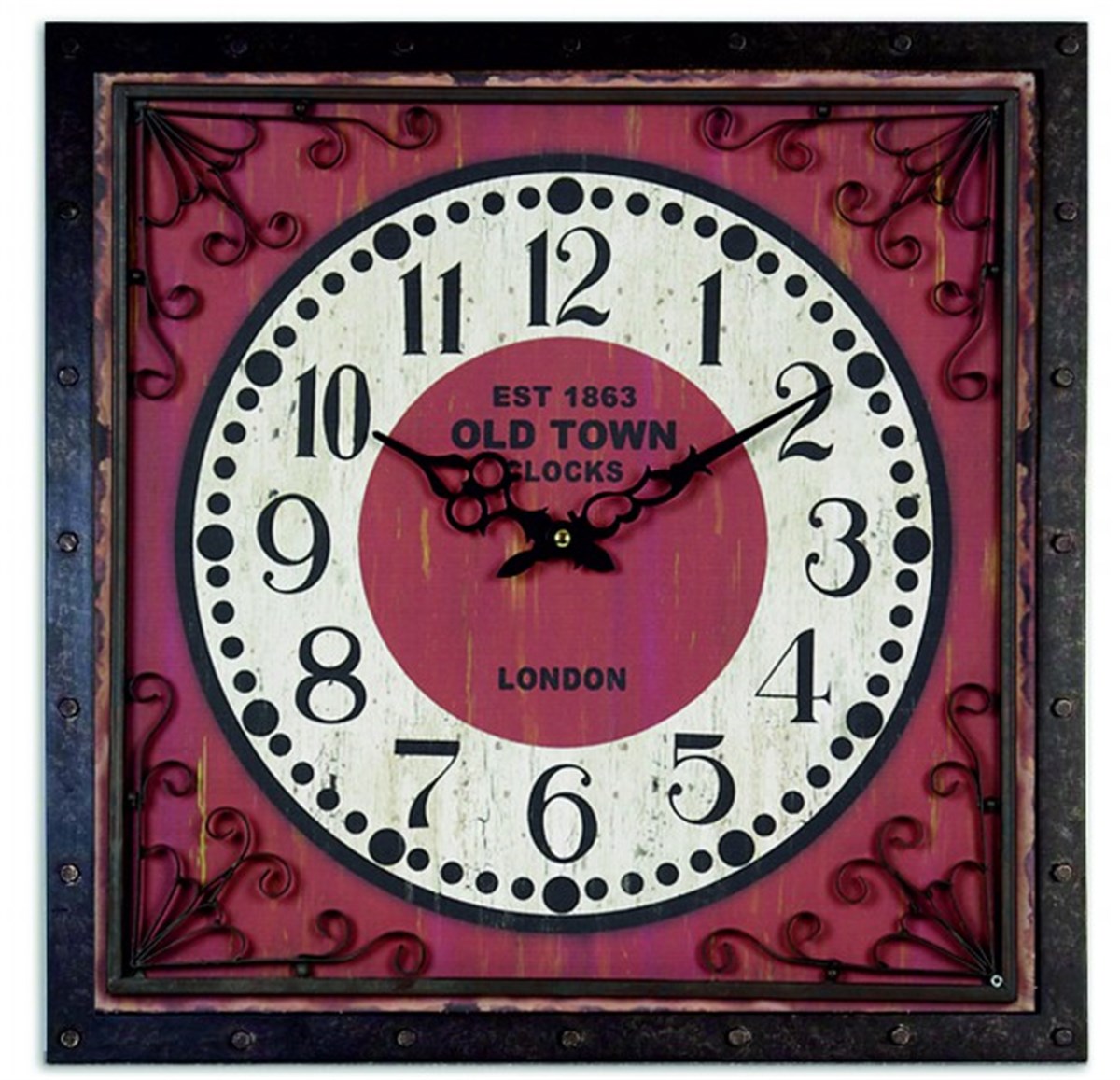 Ahşap Retro Duvar Saati 