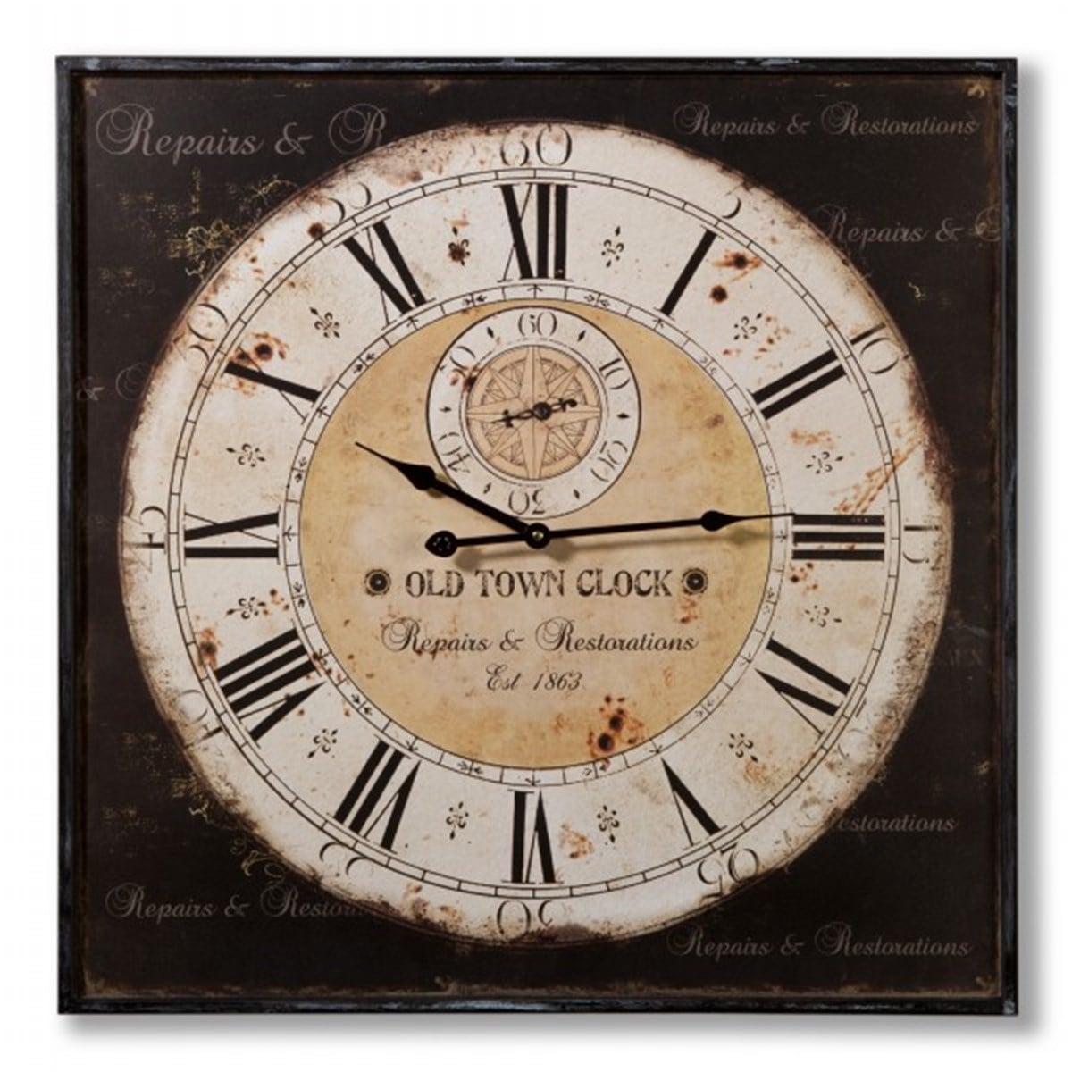 Ahşap Retro Duvar Saati 