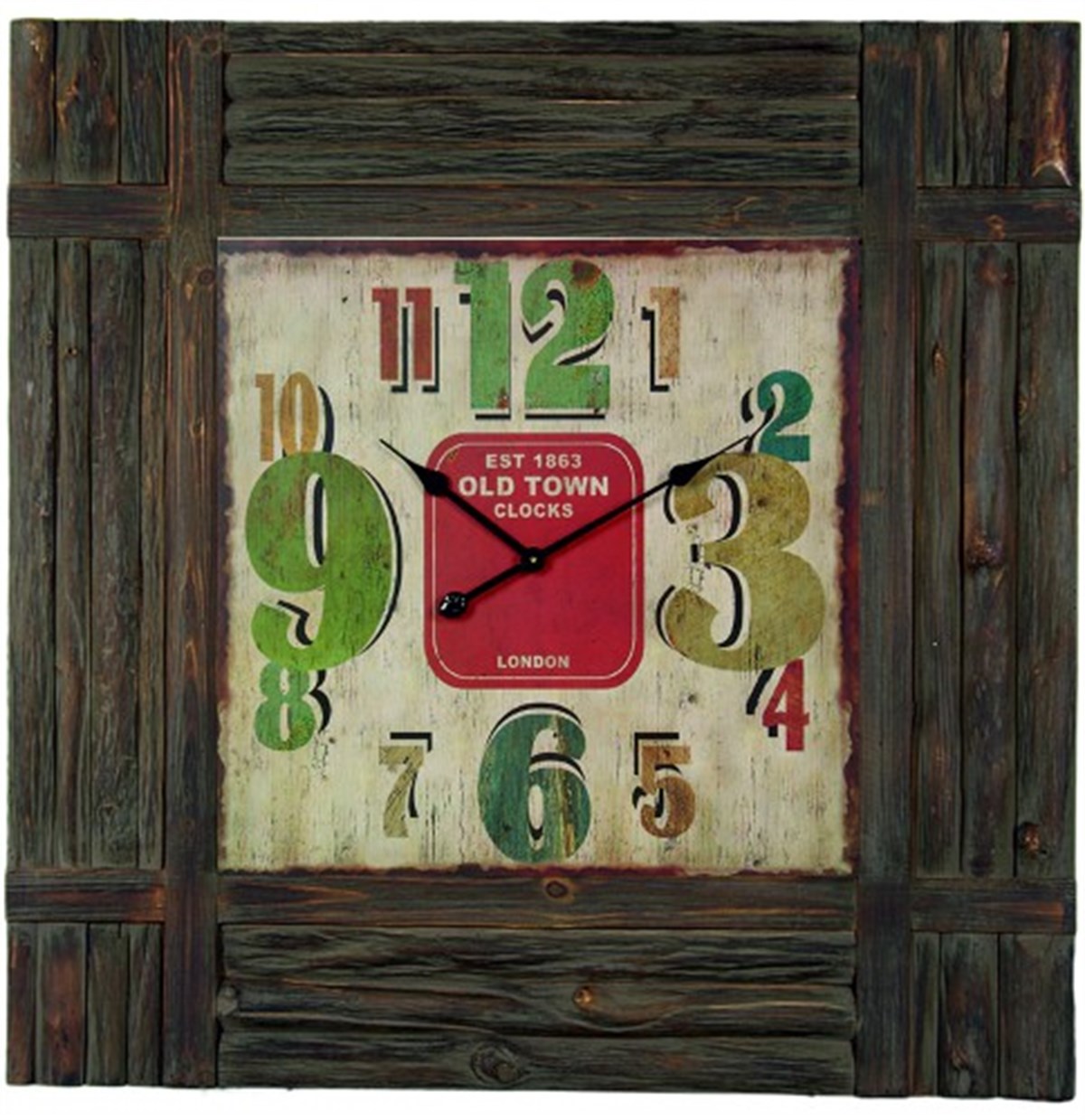 Ahşap Retro Duvar Saati 