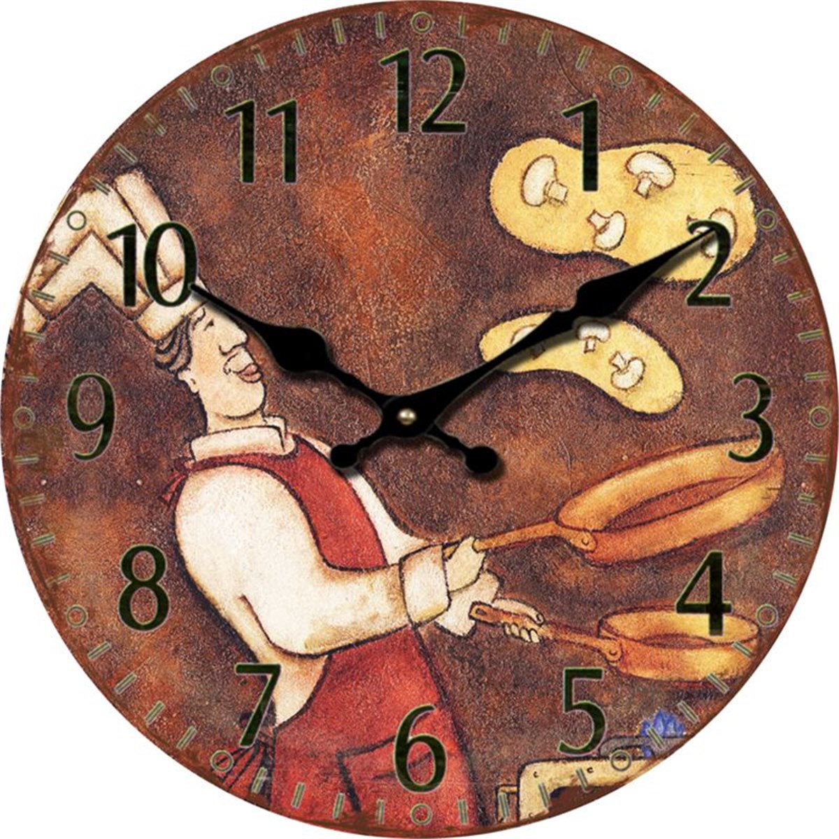 Ahşap Retro Duvar Saati 