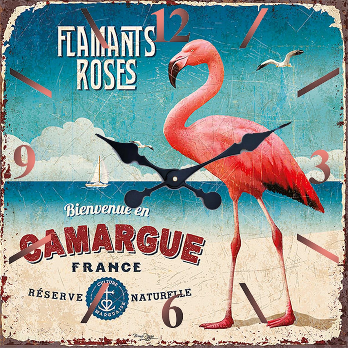 Ahşap Retro Duvar Saati 