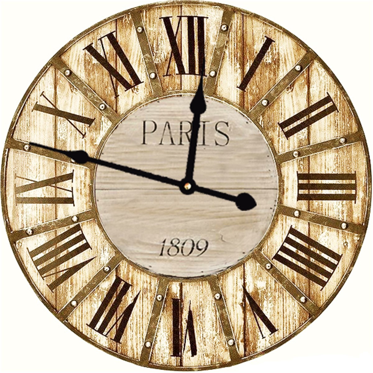 Ahşap Retro Duvar Saati 