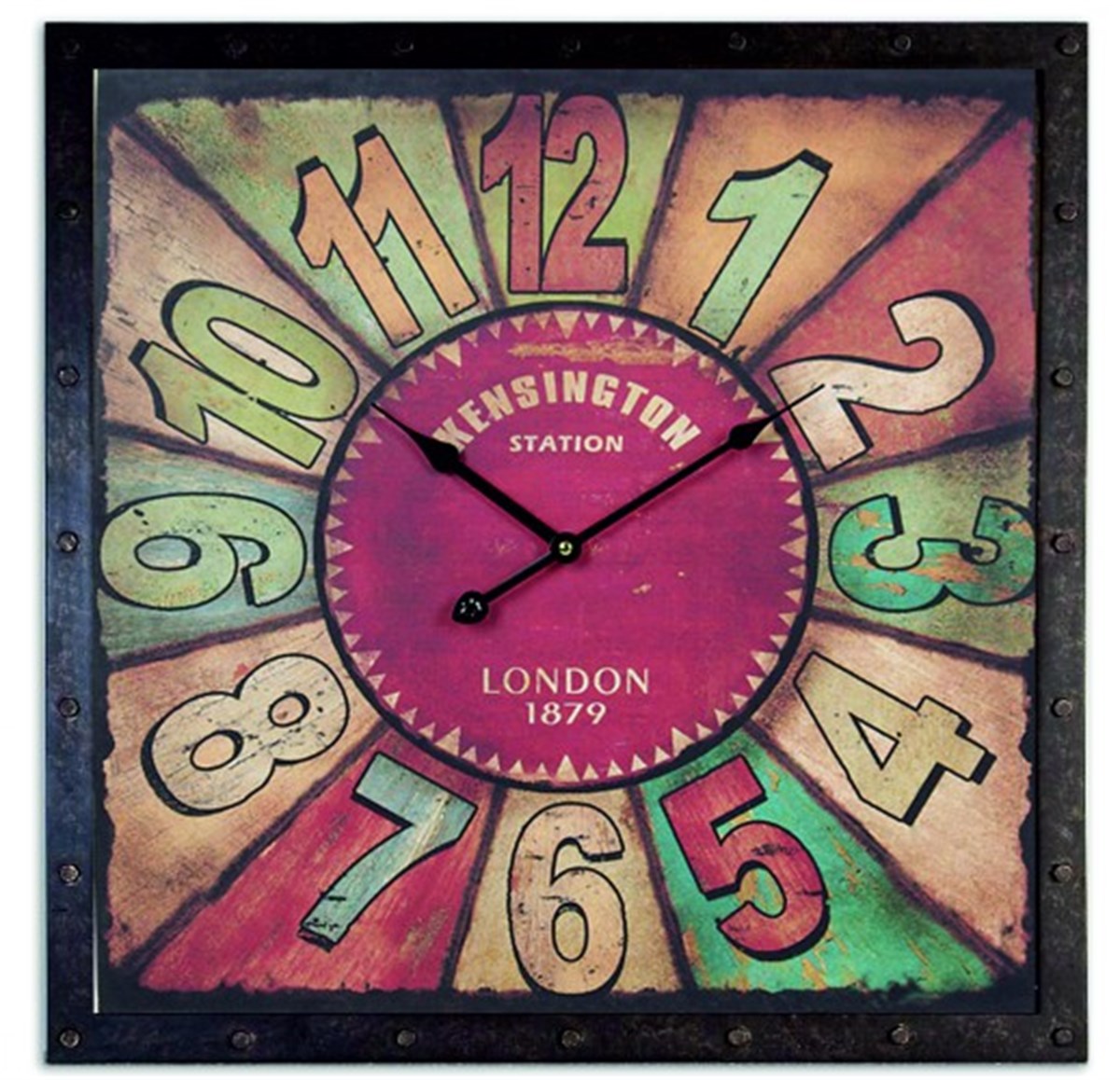 Ahşap Retro Duvar Saati 