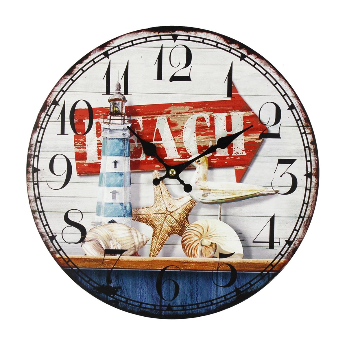 Ahşap Retro Duvar Saati 