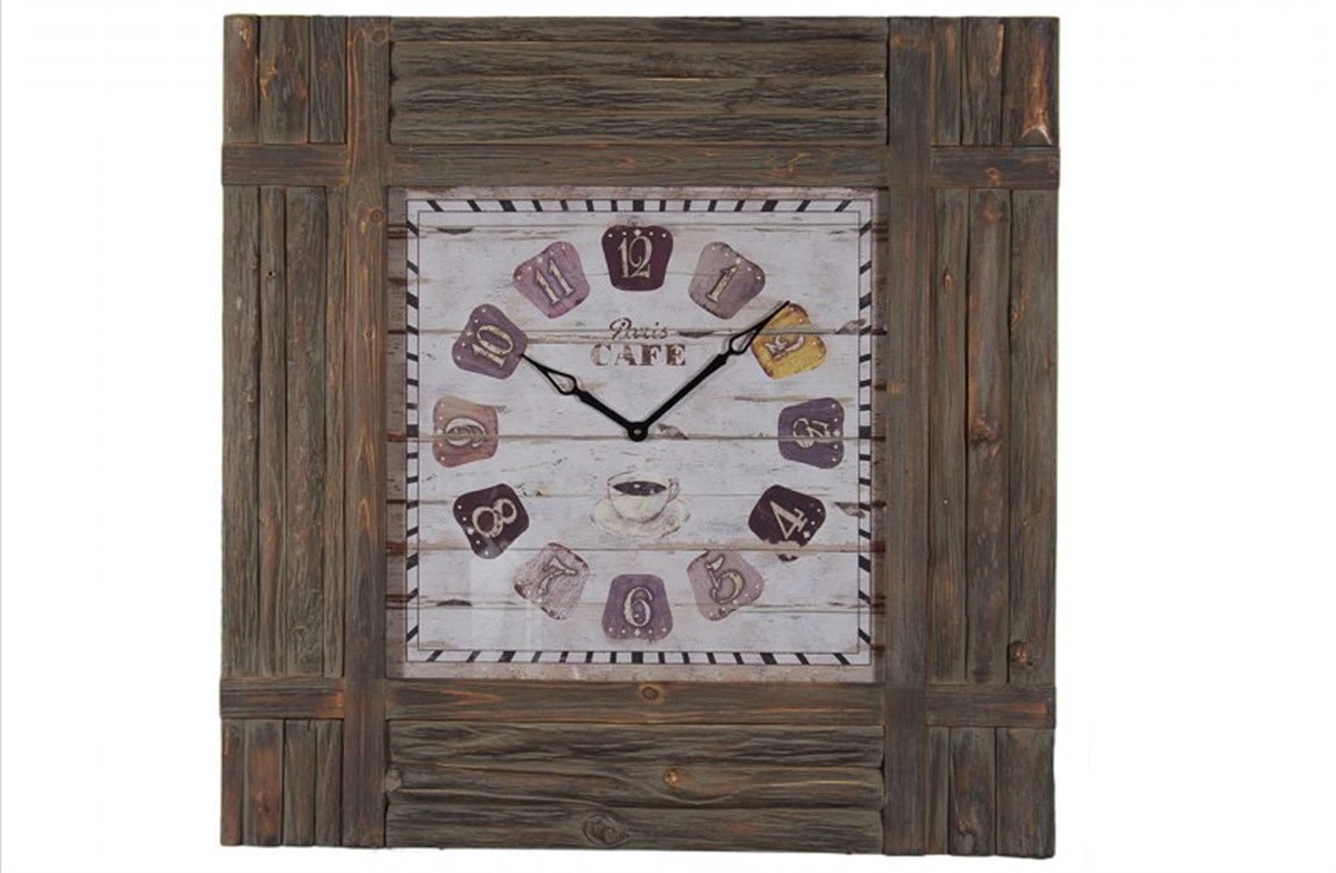 Ahşap Retro Duvar Saati 