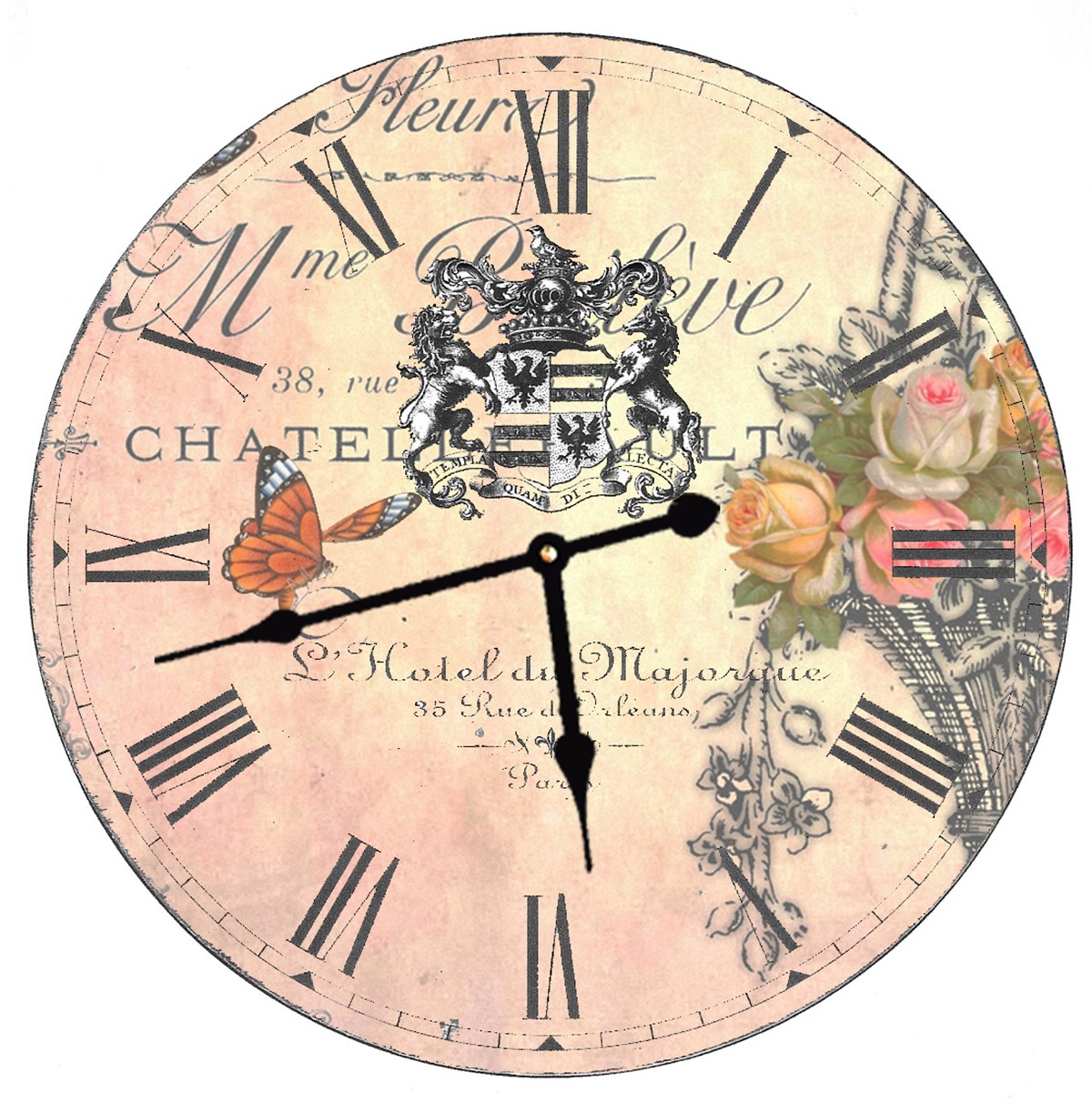 Ahşap Retro Duvar Saati 